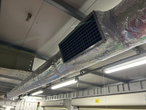 スポット空調ダクト工事